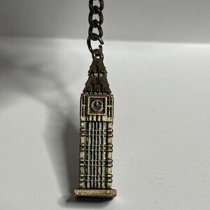 Miniature Metal Clock Tower Big Ben Keychain Keyring Charm